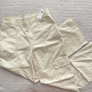 Curve Love Relaxed Cargo Pant Light Khaki